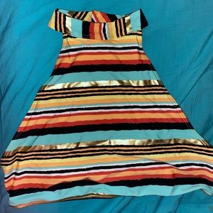 Aerie striped halter bikini top